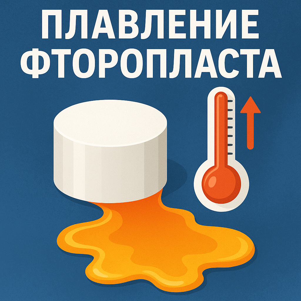 Фторопласт, температура плавления, особенности плавления фторопласта